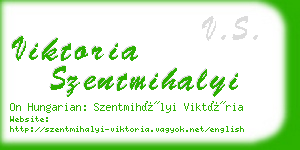 viktoria szentmihalyi business card